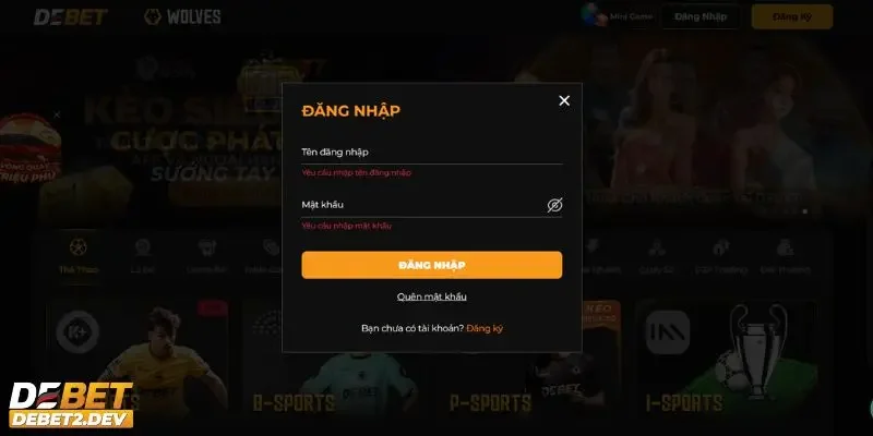 Lý do nên đăng nhập Debet để trải nghiệm cá cược trực tuyến