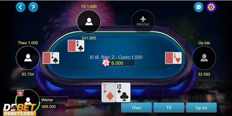 Luật tham gia cơ bản trong xì tố tại nhà cái